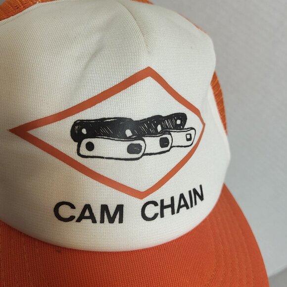 CAM CHAIN Hat Snapback Vintage 80s Cap Trucker Wilson - Picture 3 of 14